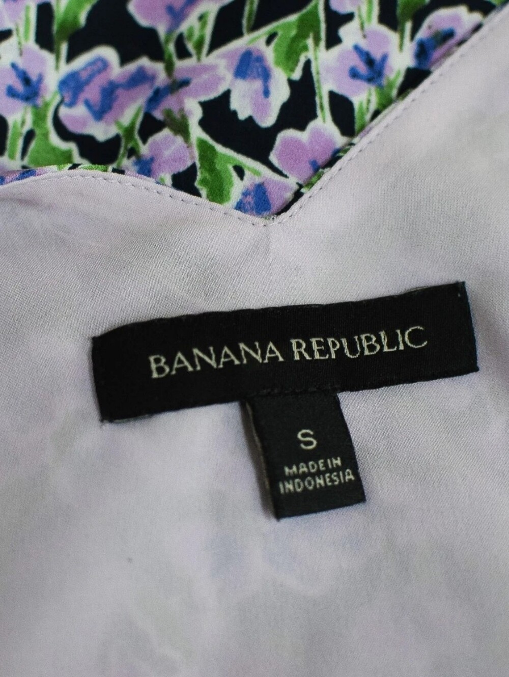 Banana Republic Floral Perfect Cami Tank Top Ditsy Lilac Purple Size S - Picture 4 of 5